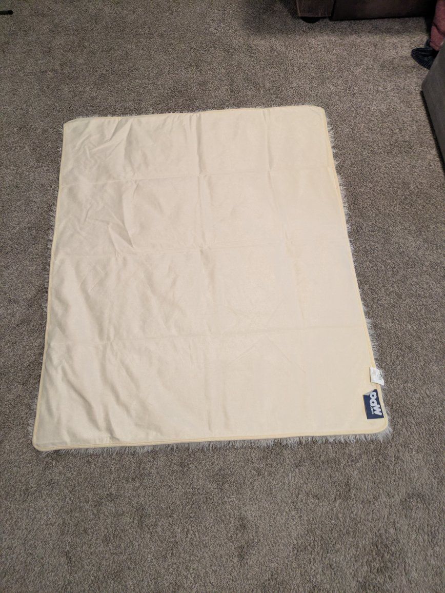 Paw Original PupProtector Waterproof Shaggy Creme Dog Blanket - TAD2008