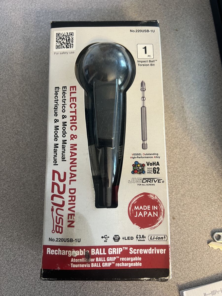 Vessel Rechargable Hi-Torque Screwdriver