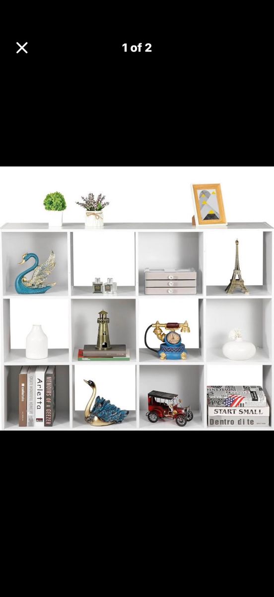 ZenStyle (White) 12-Cube Storage Organizer Bookcase