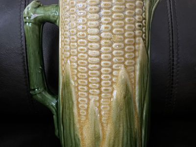 Majolica Corn Pitcher / Jug - Pre 1900's