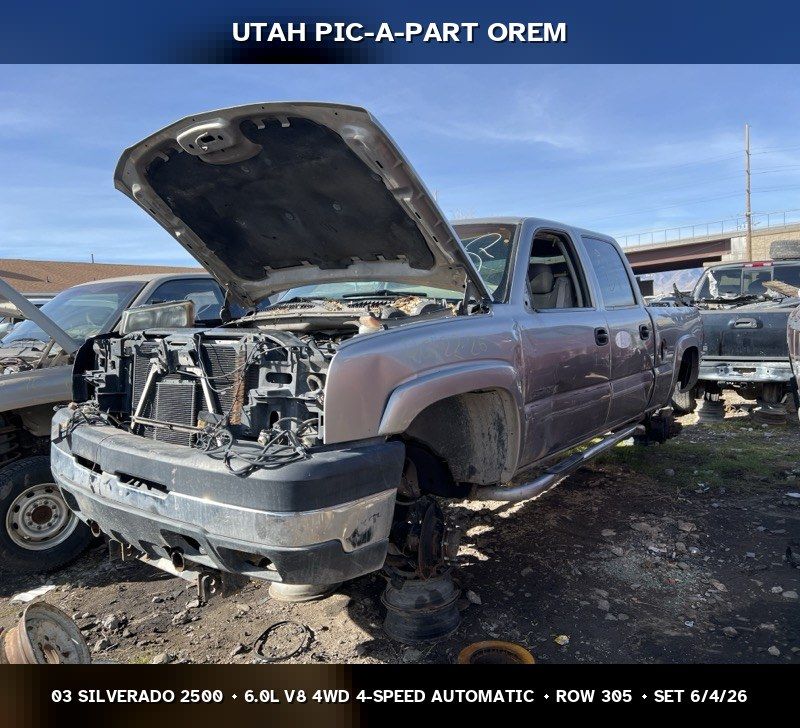2003 Chevrolet Silverado 2500 GMT800 Parts - UTPAP Orem