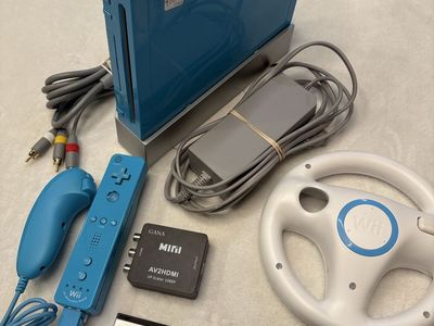 Wii Console - Blue (Not GC Compatible)
