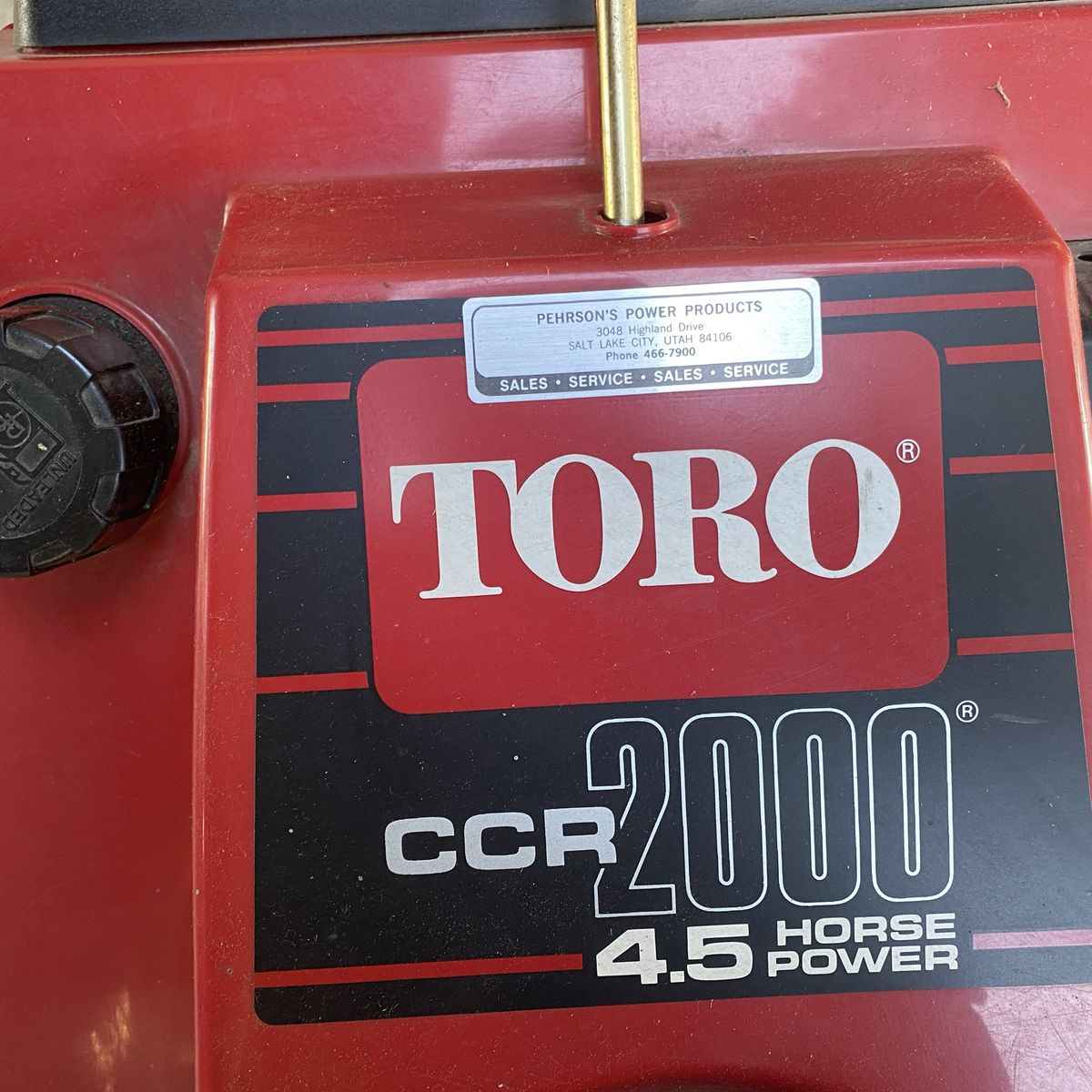 Toro CCR 2000 Snowblower