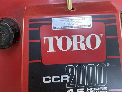 Toro CCR 2000 Snowblower