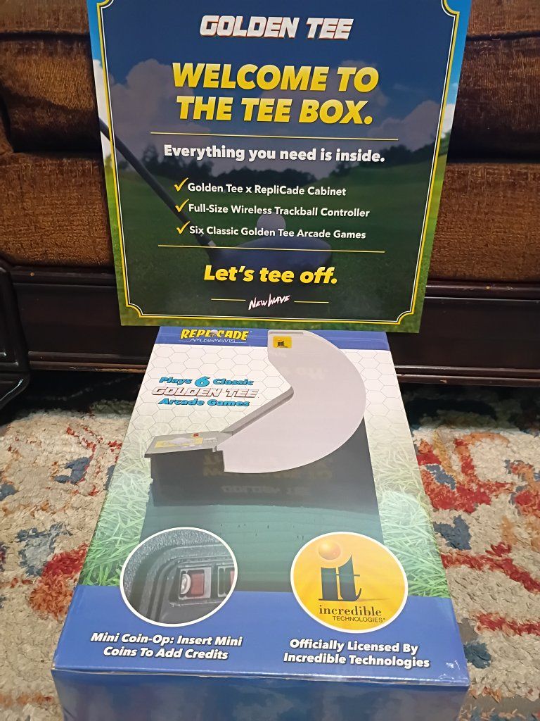 New Wave RepliCade Golden Tee Classic Arcade Machine 1/6 Scale