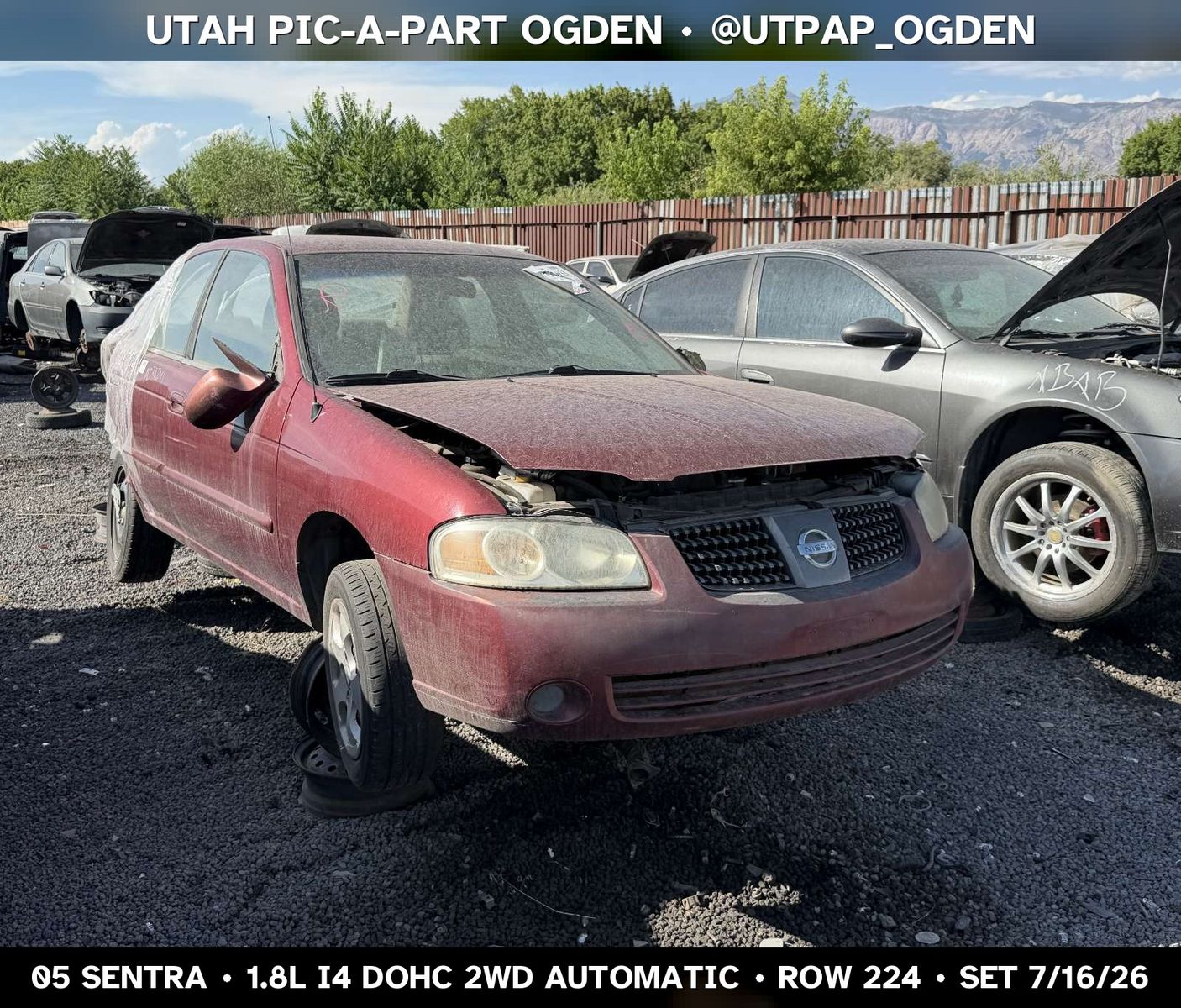 2005 Nissan Sentra Parts - UTPAP Ogden
