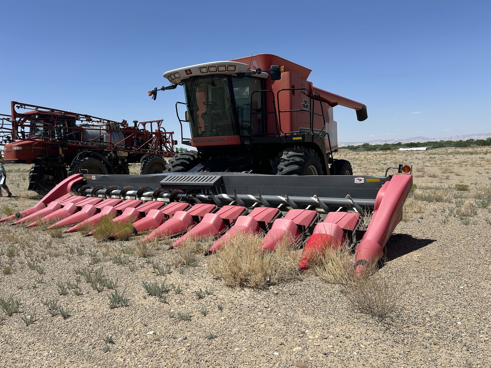2004 Massey Ferguson 9790 Combine with 1230 12 Row Corn Head