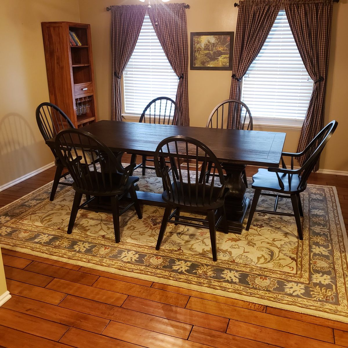 Solid Wood Dining Table and 6 Chairs