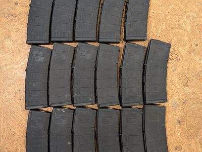 Magpul PMAG 5.56x45 GEN M3 AR/M4 30-Round Magazine Black - Lot of 17