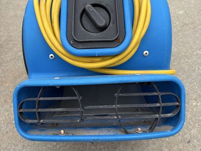 Two OdorStop OS500 Air Mover Blower Fan for Drying Carpet & Floors - Blue, Used