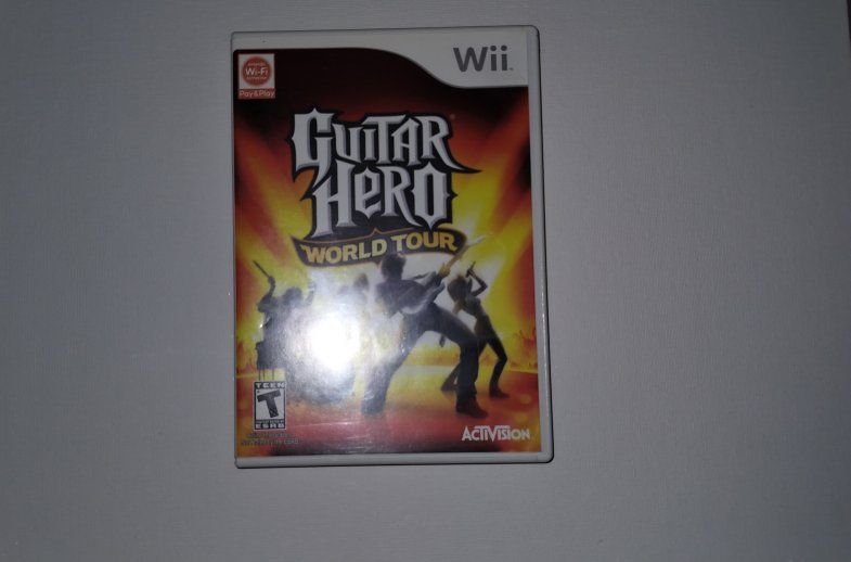 Wii game Guitar Hero world tour Nintendo