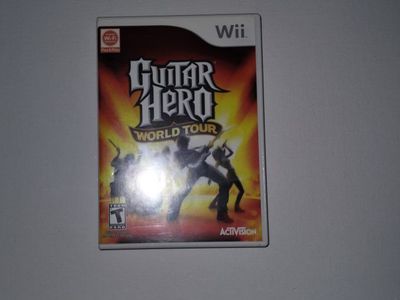 Wii game Guitar Hero world tour Nintendo