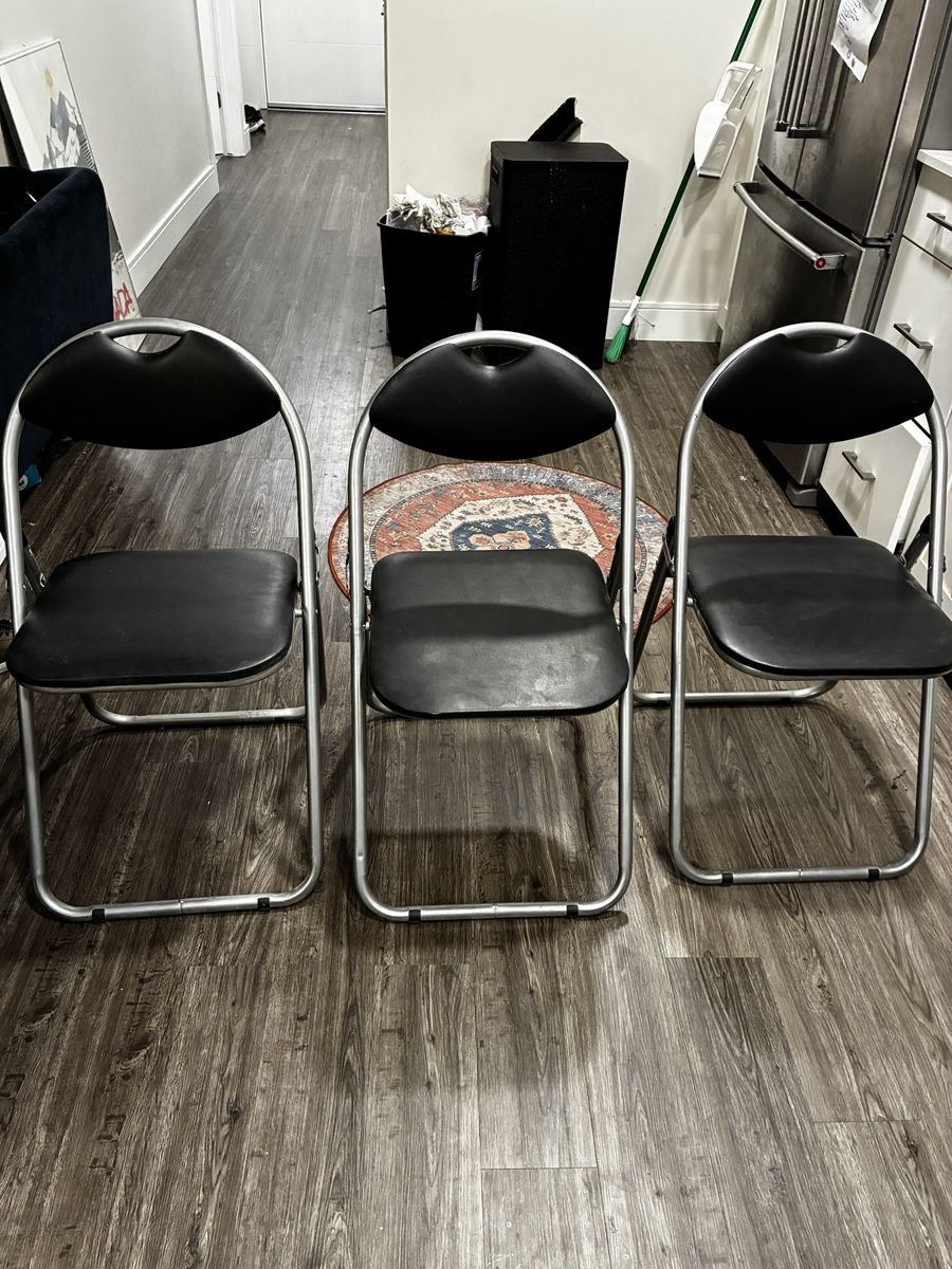Black Chairs (Foldable)