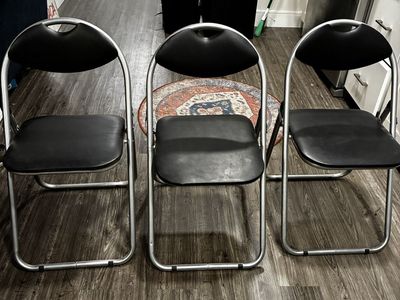 Black Chairs (Foldable)