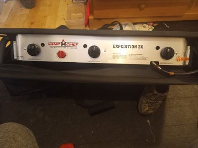 Camp Chef Expedition 3X Three Burner Portable Outdoor Camping Stove