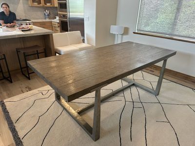 Restoration Hardware T-Brace Table and Chairs