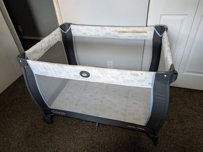 Graco Pack 'n Play Anywhere Dreamer Playard - Gently Used, Portable Playpen for Baby