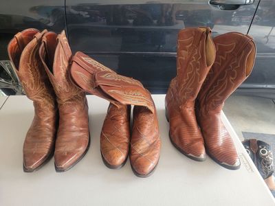 Yard Sale - August 15 - Assorted Cowboy Boots Various Styles and Sizes