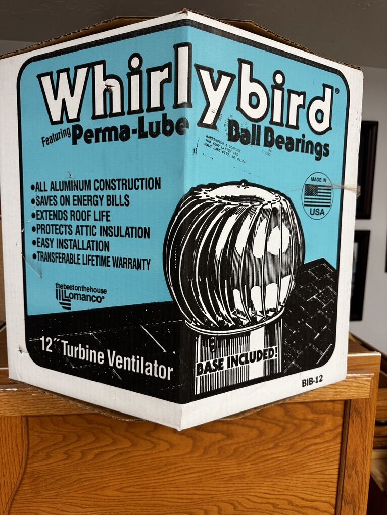 Whirly Bird Turbine Ventilator