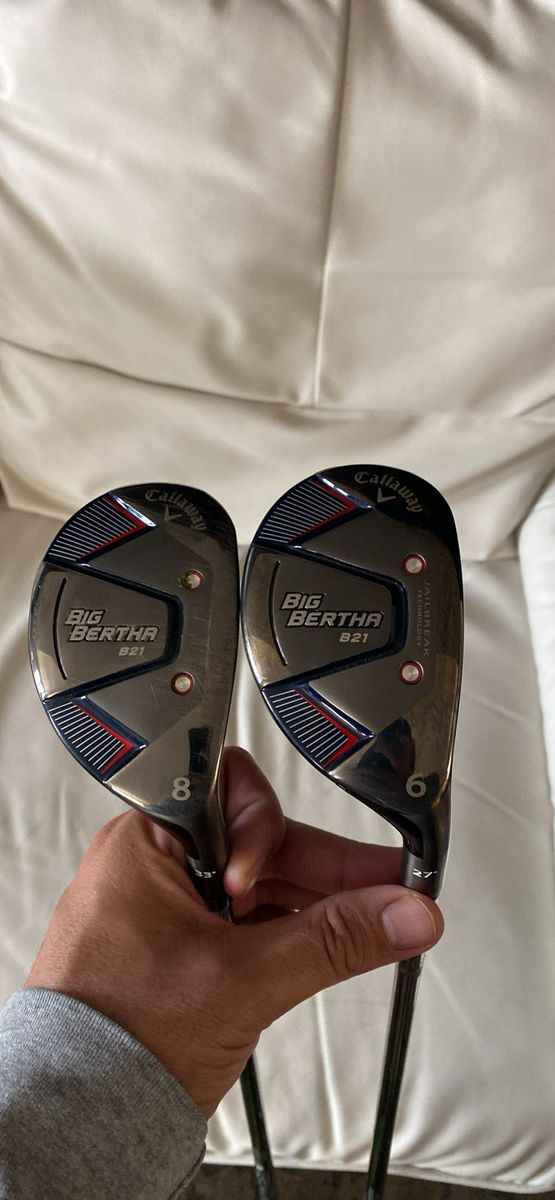 Callaway Big Bertha B21 6 & 8 Hybrid Golf Clubs - Jailbreak Technology, Flash Face SS21