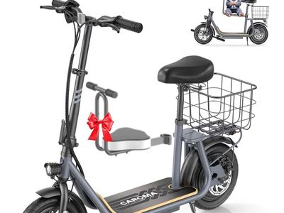 Caroma Peak 800/1200 W Electric Scooter with seat