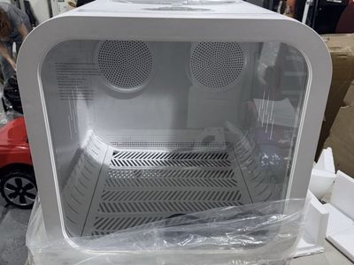 High-End Dual Fan Pet Drying Oven - White with Temperature, Time, and Wind Control
