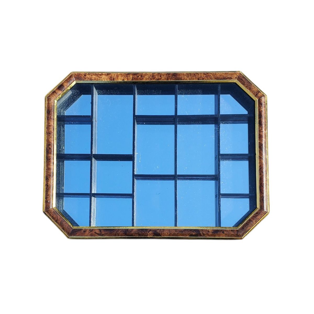 Vintage Wood Glass Curio Cabinet | Display Case