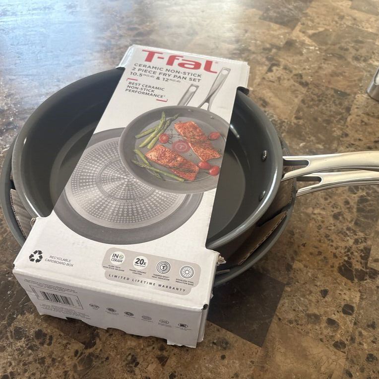 TFal Ceramic 10.5 And 12 Inch Fry Pan Induction