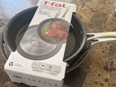 TFal Ceramic 10.5 And 12 Inch Fry Pan Induction