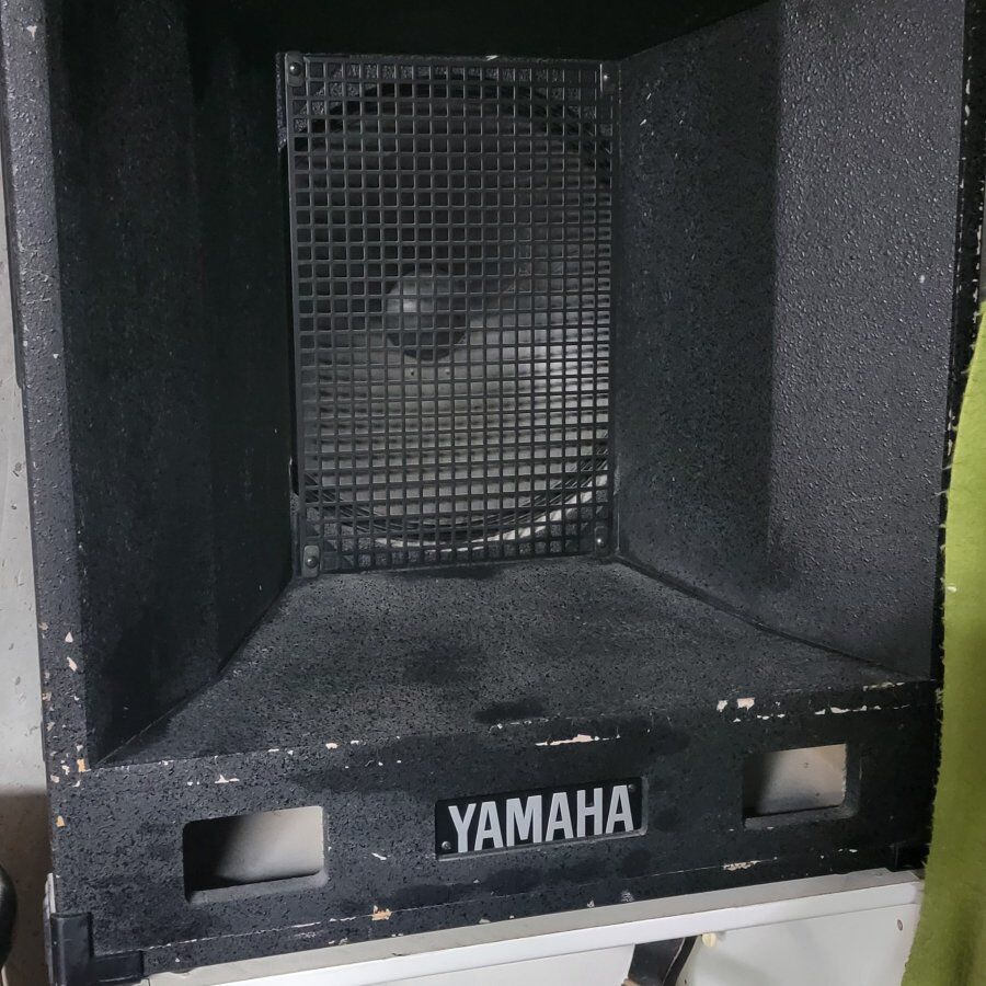 Yamaha 15-in loud speakers with horn