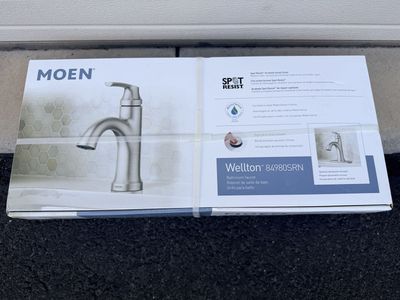 Moen Wellton 84980SRN Bathroom Faucet Spot Resist Brushed Nickel