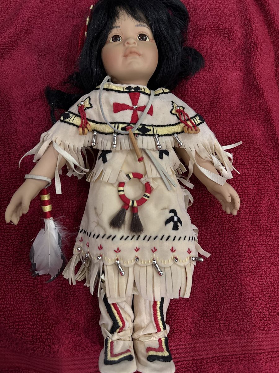 Native American Porcelain Doll