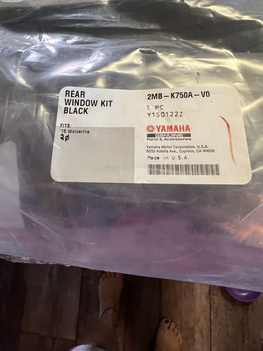 UTV Soft Rear Windshield 2016 Yamaha