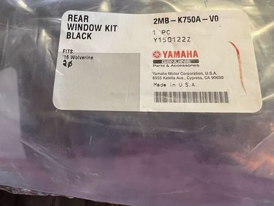 UTV Soft Rear Windshield 2016 Yamaha