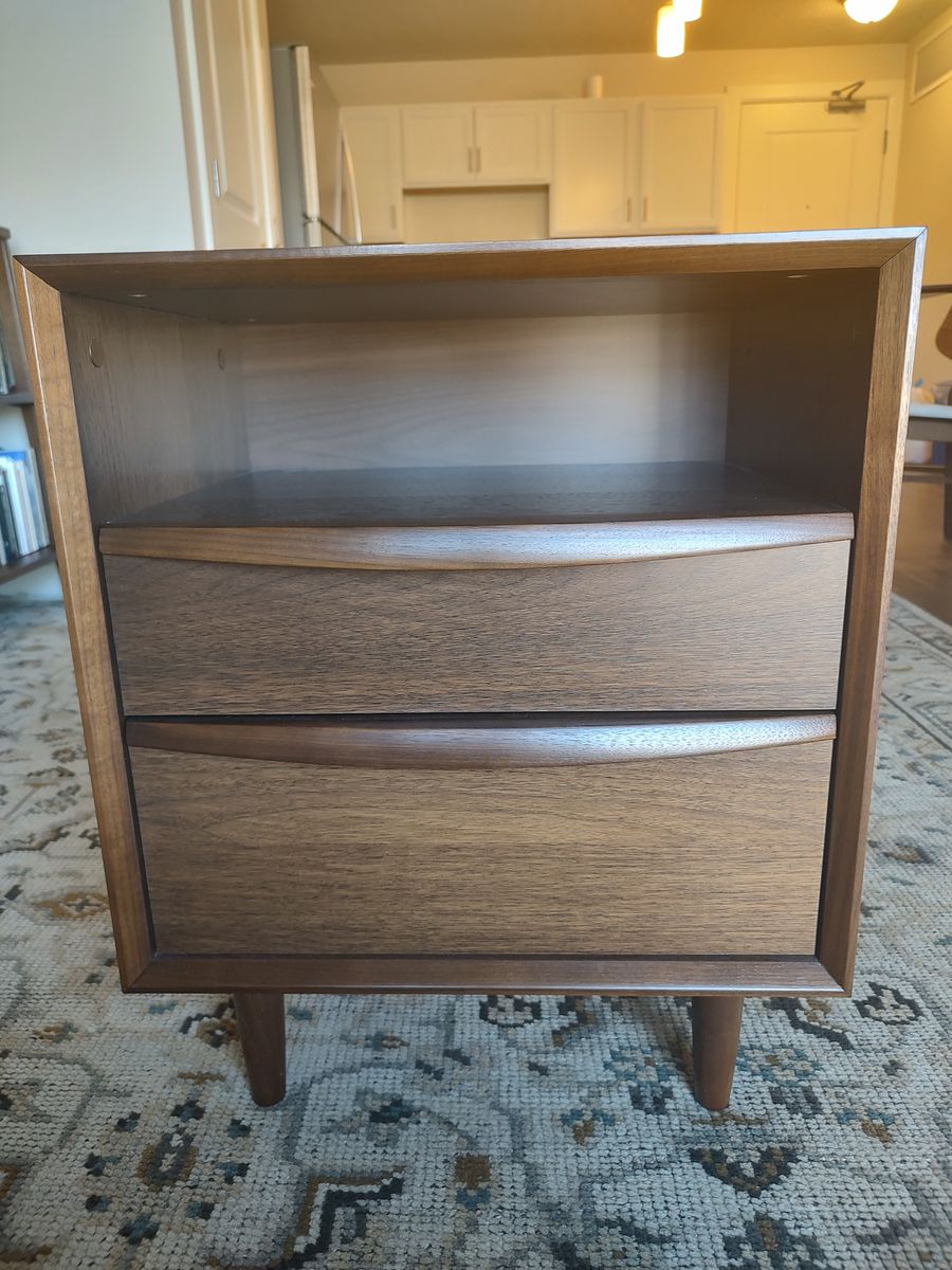 Article Lenia 2-Drawer Nightstand - Walnut