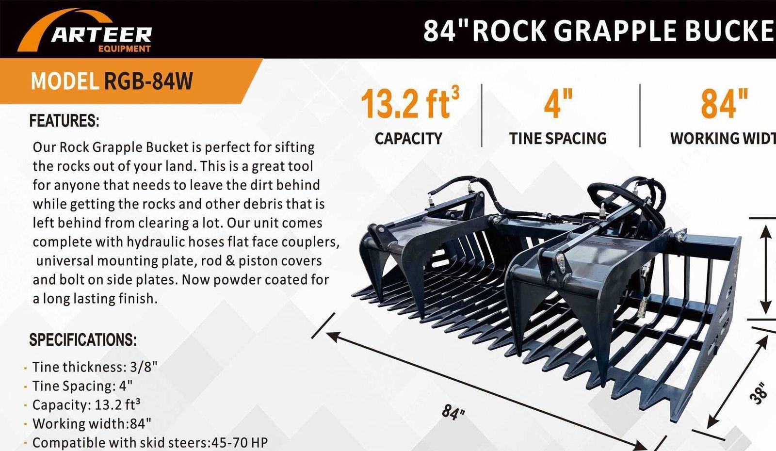 Root Rake with Double  grapple