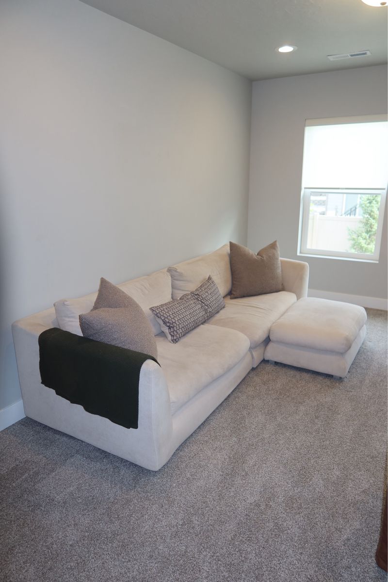 Cloud Dupe Couch with Ottoman