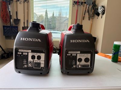 Honda Generators Set of Two with Parallel connector