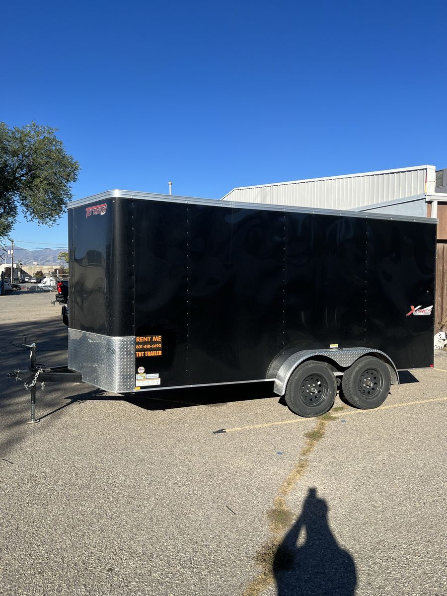7x14 Enclosed trailer for rent