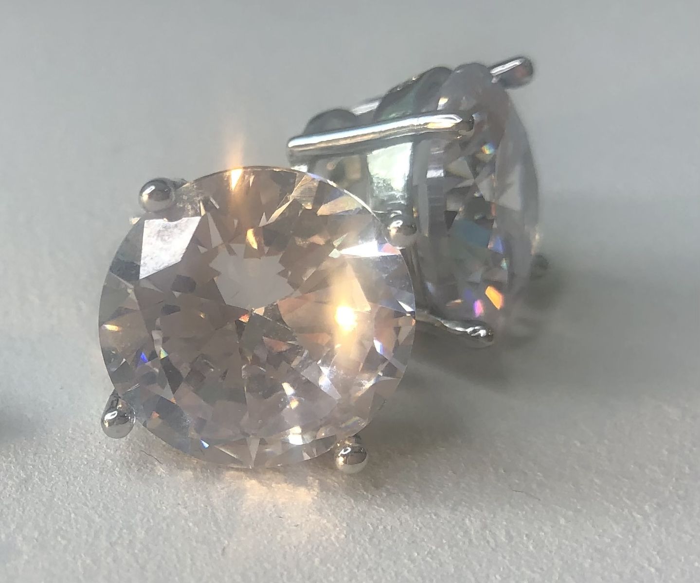 Sterling Silver A1 Zirconium Earrings