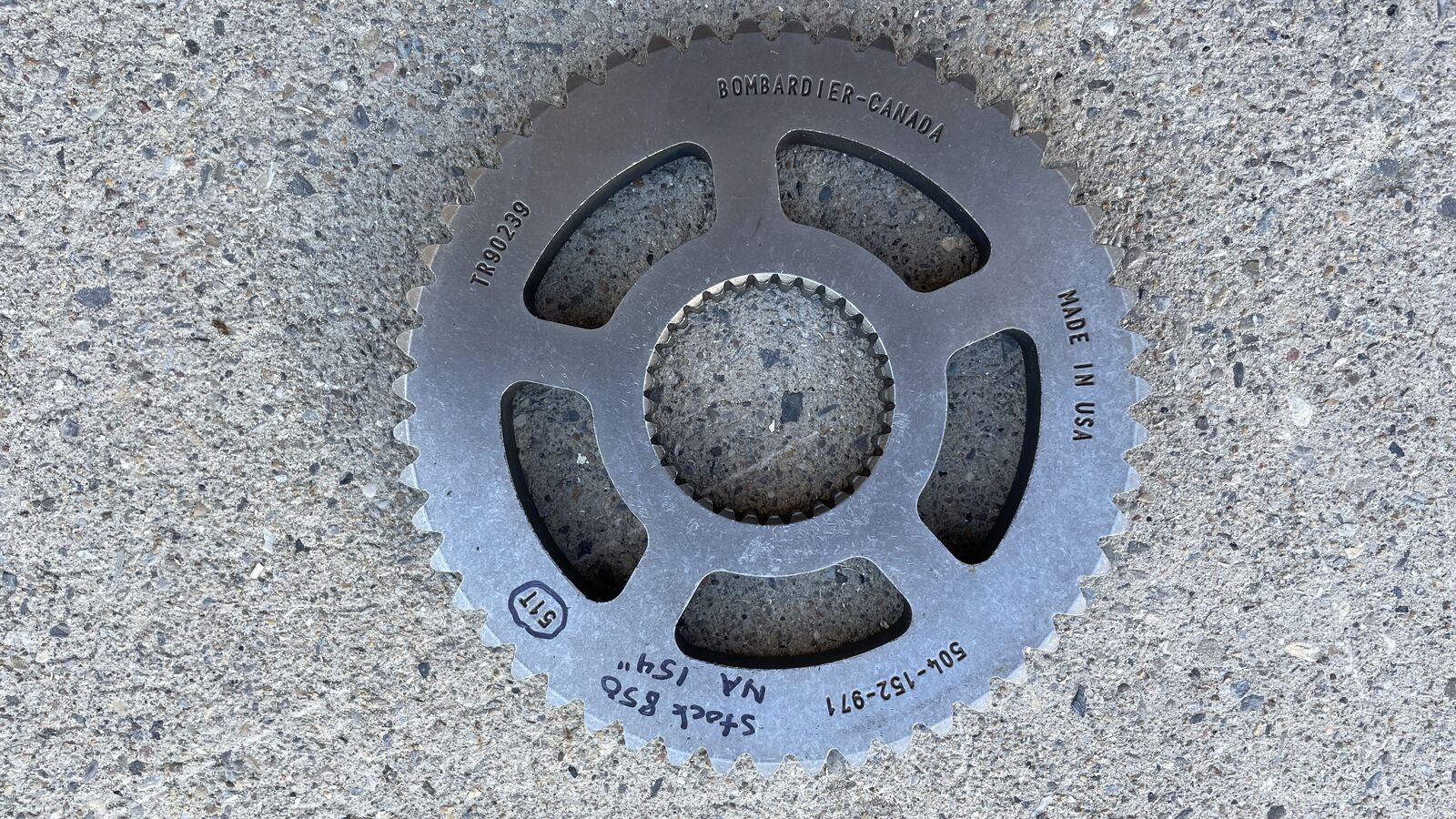 Ski-Doo 51-tooth Bottom Chain Sprocket SkiDoo 861805540 or 504152971