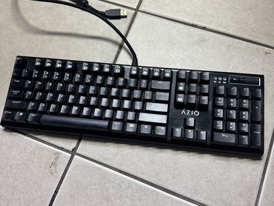 AZIO Black Full-Size USB Wired Keyboard with Numeric Keypad