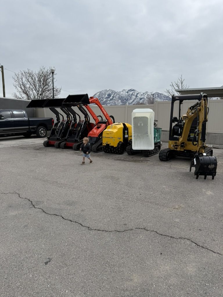 Mini Skid Steer Rental – Mini Track Skid - Backyard Access, Landscaping & Dirt Work - 1000lb lifting - Starts $185