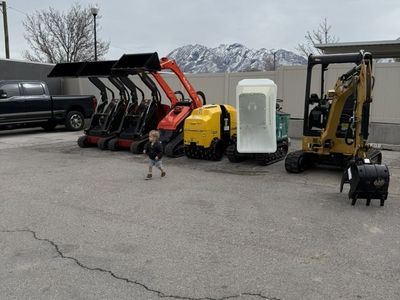 Mini Skid Steer Rental – Mini Track Skid - Backyard Access, Landscaping & Dirt Work - 1000lb lifting - Starts $185