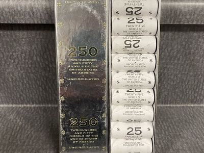 250 Uncirculated nickels