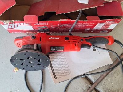 Bauer 7.5 AMP 6" Dual Action Random Orbit Polisher 20MM Long-Throw, 2,000-4,600 RPM