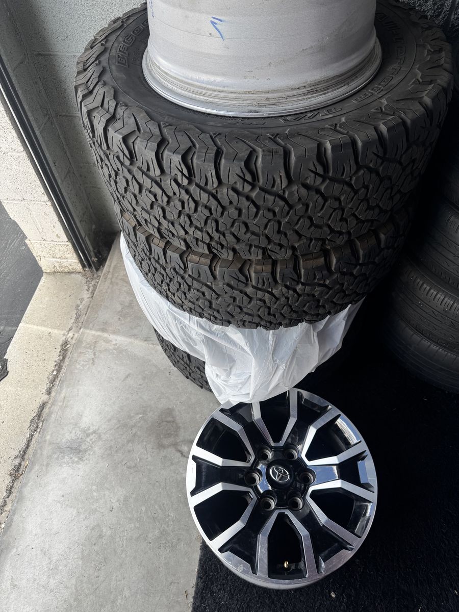 17" Factory Rims & All Terrain Tire Set (2022 TOYOTA TACOMA TRD SPORT)