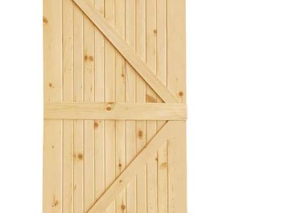 36x96 Barn Door with Sliding Hardware (New)