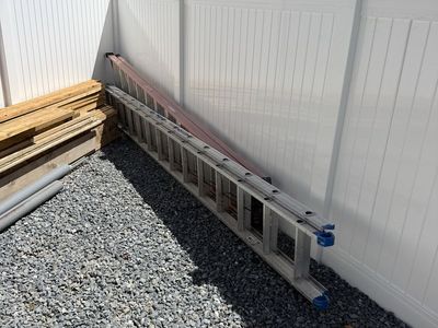 Used Ladder - Aluminum Extension, Size Unknown, General Purpose