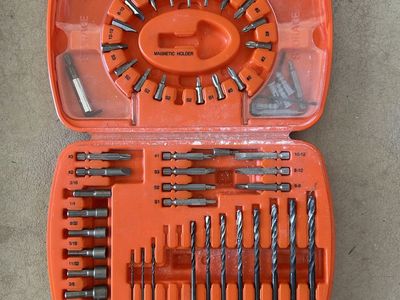 Multi-Piece Drill and Screwdriver Bit Set with Storage Case